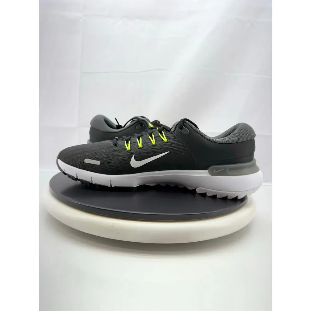 Nike Free Golf NN Mens Size 10 Black Iron‎ Grey Volt White Golf Shoes FN0332-001
